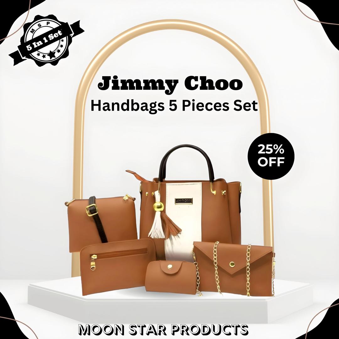 Stylish women's Hand's bags set -5 pcs Leather Collection