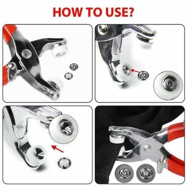 Tich button clipper machine with bottons