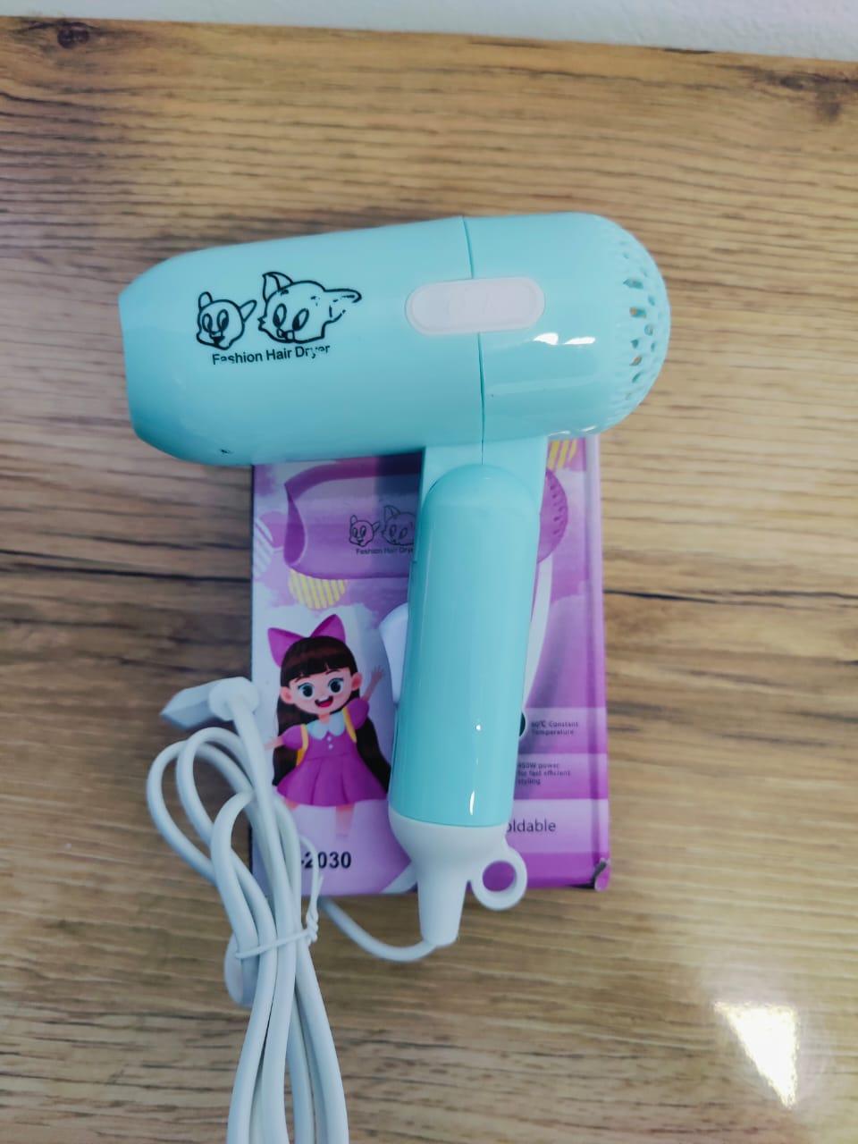 Fast drying lightweight Hair dryer 1000 watts with 2 heat& sitting