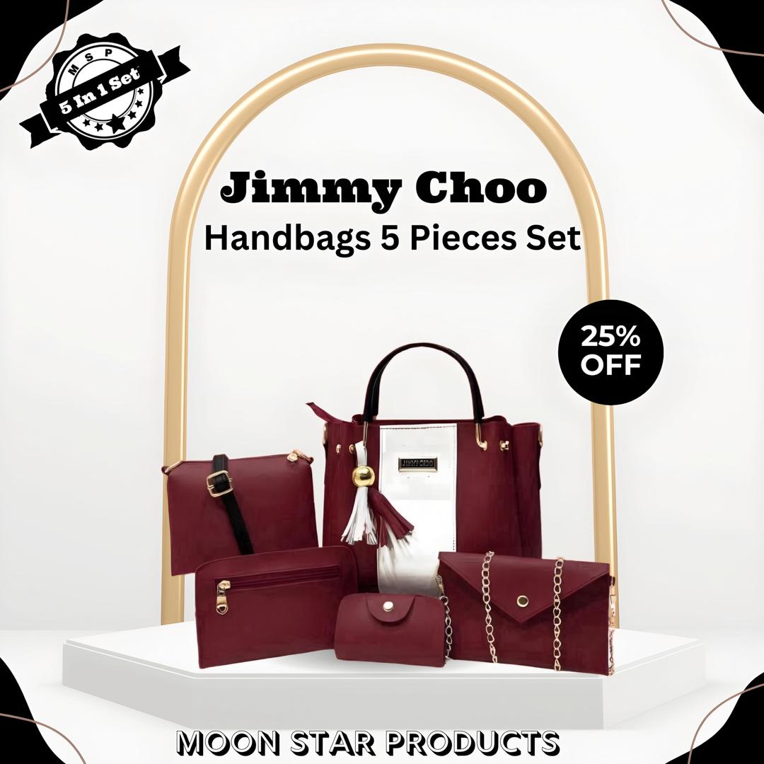 Stylish women's Hand's bags set -5 pcs Leather Collection