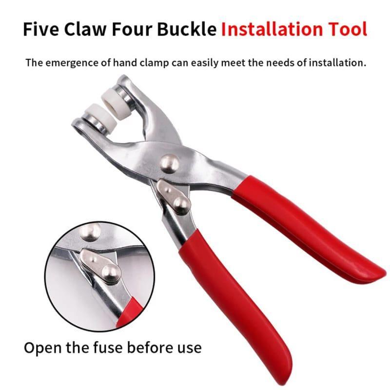 Tich button clipper machine with bottons
