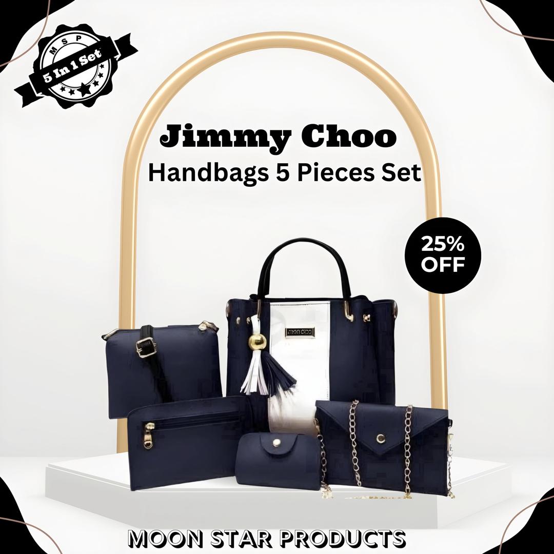 Stylish women's Hand's bags set -5 pcs  Leather Collection