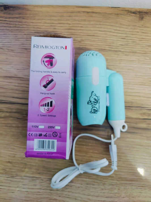 Fast drying lightweight Hair dryer 1000 watts with 2 heat& sitting